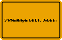 City Sign Steffenshagen bei Bad Doberan