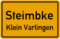 Straßenverzeichnis Steimbke Klein Varlingen