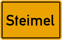 Ortsschild von Gemeinde Steimel in Rheinland-Pfalz