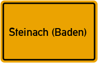 City Sign Steinach (Baden)