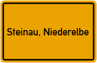 Ortsschild von Gemeinde Steinau, Niederelbe in Niedersachsen