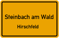 Heckenweg in Steinbach am WaldHirschfeld
