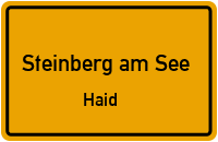 Straßenverzeichnis Steinberg am See Haid