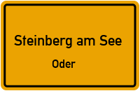 Straßenverzeichnis Steinberg am See Oder