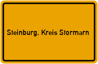 Ortsschild von Gemeinde Steinburg, Kreis Stormarn in Schleswig-Holstein