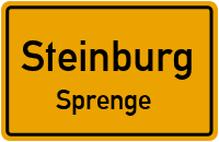 Dorfstraße in SteinburgSprenge