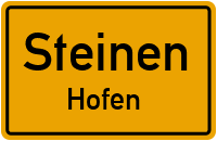 Steinenbergweg in SteinenHofen