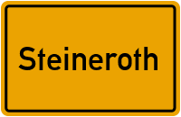 Ortsschild von Gemeinde Steineroth in Rheinland-Pfalz