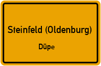 Straßen in Steinfeld (Oldenburg) Düpe