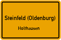 Straßen in Steinfeld (Oldenburg) Holthausen