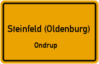 Straßen in Steinfeld (Oldenburg) Ondrup