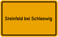 Ortsschild Steinfeld bei Schleswig
