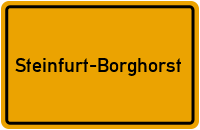 Ortsschild Steinfurt-Borghorst