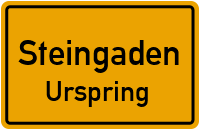 Dorfstraße in SteingadenUrspring