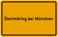 City Sign Steinhöring bei München