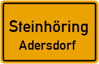 Straßenverzeichnis Steinhöring Adersdorf