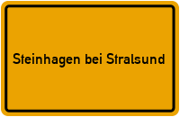 City Sign Steinhagen bei Stralsund