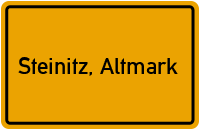City Sign Steinitz, Altmark
