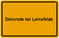 Ortsschild Steinrode bei Leinefelde
