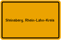 City Sign Steinsberg, Rhein-Lahn-Kreis