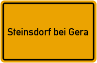 City Sign Steinsdorf bei Gera