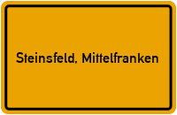 City Sign Steinsfeld, Mittelfranken