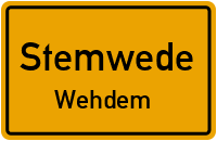 Straßenverzeichnis Stemwede Wehdem