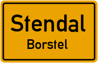 Kurze Straße in StendalBorstel