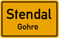 Straßenverzeichnis Stendal Gohre