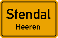 Straßenverzeichnis Stendal Heeren