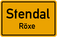 Straßenverzeichnis Stendal Röxe