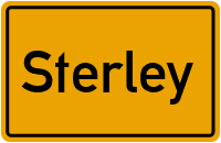 Ortsschild von Gemeinde Sterley in Schleswig-Holstein