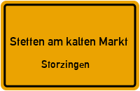Straßenverzeichnis Stetten am kalten Markt Storzingen