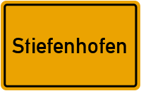 Ortsschild von Gemeinde Stiefenhofen in Bayern