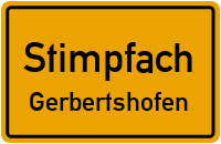 Bergstraße in StimpfachGerbertshofen
