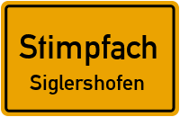 Kapellenstraße in StimpfachSiglershofen