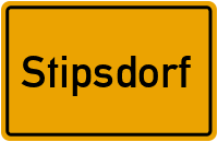 Ortsschild von Gemeinde Stipsdorf in Schleswig-Holstein