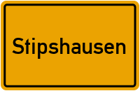 Ortsschild von Gemeinde Stipshausen in Rheinland-Pfalz