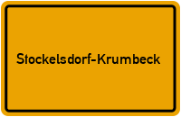Ortsschild Stockelsdorf-Krumbeck