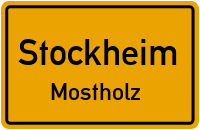Mostholz in StockheimMostholz