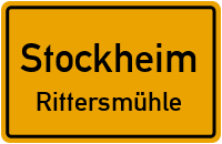 Straßen in Stockheim Rittersmühle