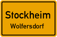 Sportplatzstraße in StockheimWolfersdorf