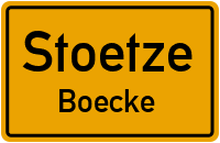 Straßen in Stoetze Boecke