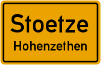Straßenverzeichnis Stoetze Hohenzethen