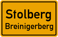 Gartengasse in StolbergBreinigerberg