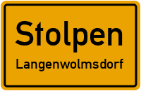Hauptstraße in StolpenLangenwolmsdorf