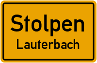 Hintere Dorfstraße in StolpenLauterbach