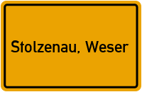 City Sign Stolzenau, Weser