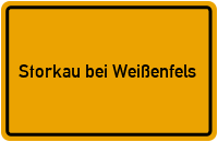City Sign Storkau bei Weißenfels