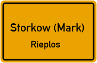Rieploser Hauptstraße in Storkow (Mark)Rieplos